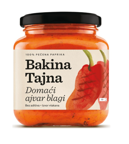 Ajvar Suave Casero "BAKINA TAJNA" 550gr