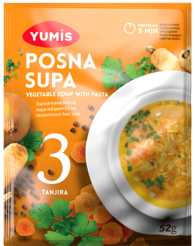 SOPA  Vegetariana de verduras "YUMIS"  52GR