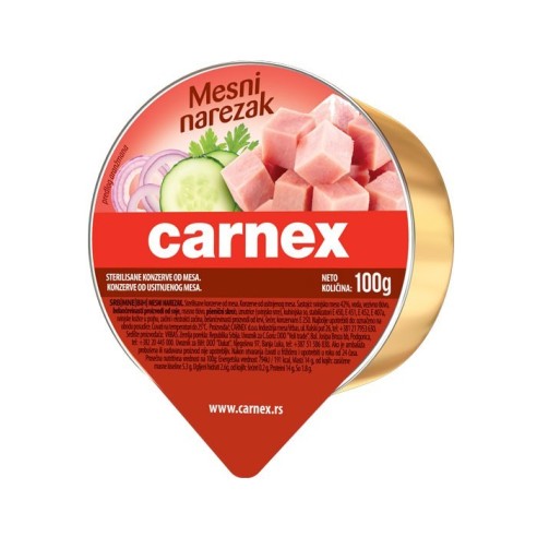 Carne de cerdo en lata  (Mesni narezak) CARNEX 100gr