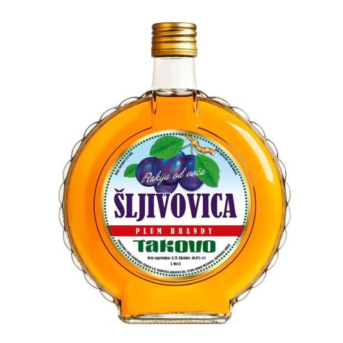 RAKIJA, BRANDY DE CIRUELA   "TAKOVO"  40% - 0.7L