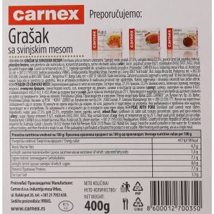 Guisantes con carne de cerdo  "CARNEX" 400gr 2