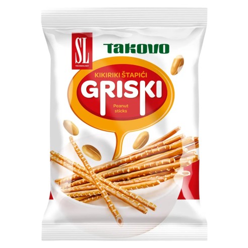 "GRISKI" Palitos con cachuetes 150gr - "SWISSLION"- TAKOVO