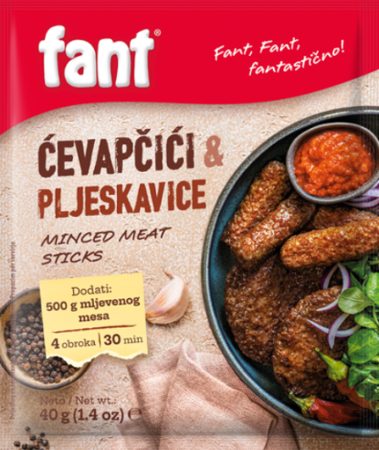 Mezcla de especies para hacer Cavapi i Pleskavica  "FANT" 40gr