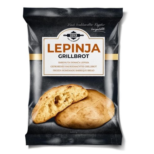 Lepinja (Somun) "SOFKA" 2x200gr. Hechas a mano.  Congelado