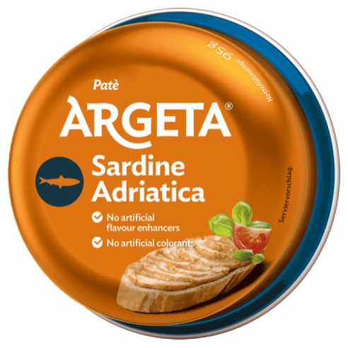 Pate de sardinas de Adriatico "ARGETA" 95gr