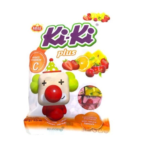 Ki-Ki PLUS VitaminC  100gr caramelos de fruta  "KRAŠ"